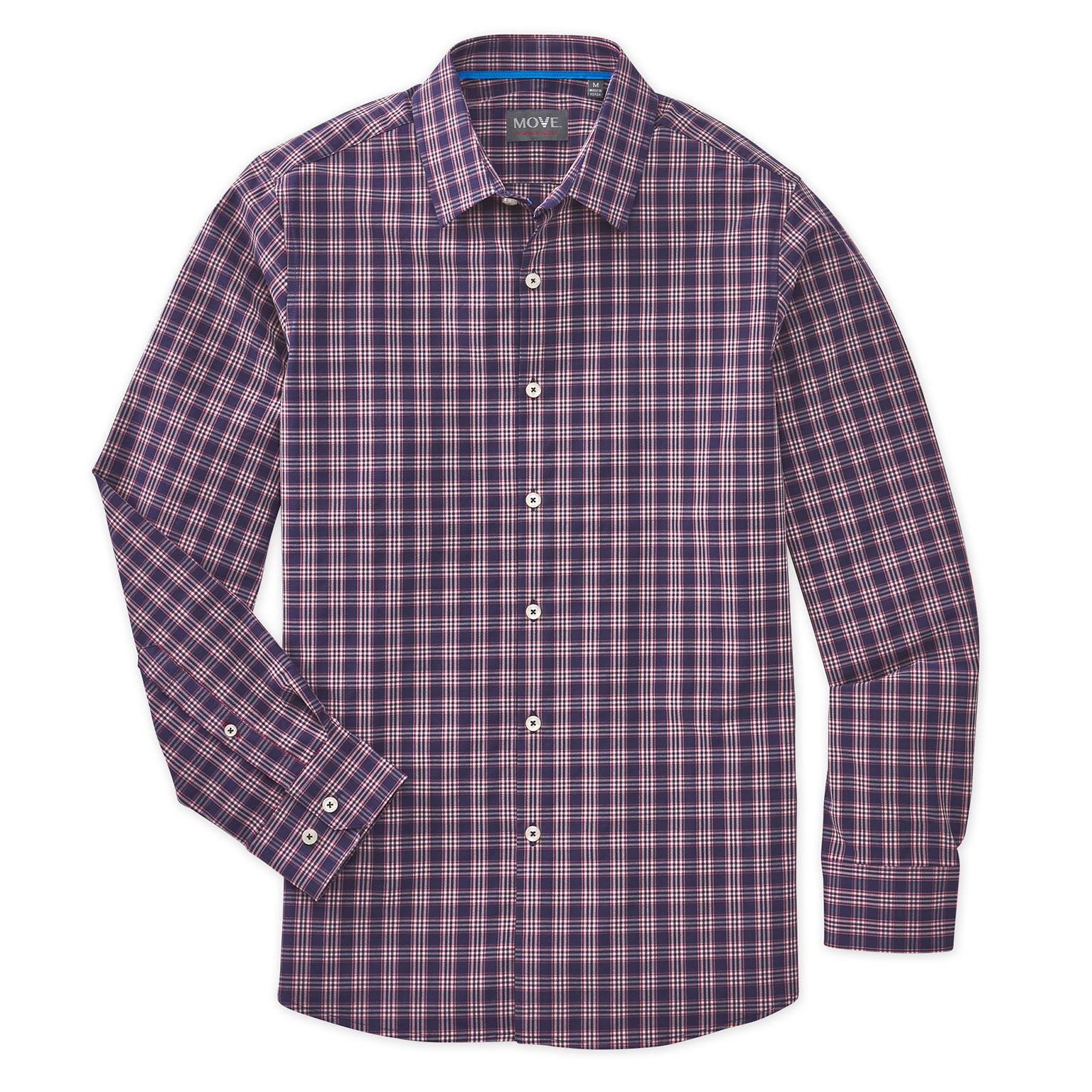 purple plaid dress shirt