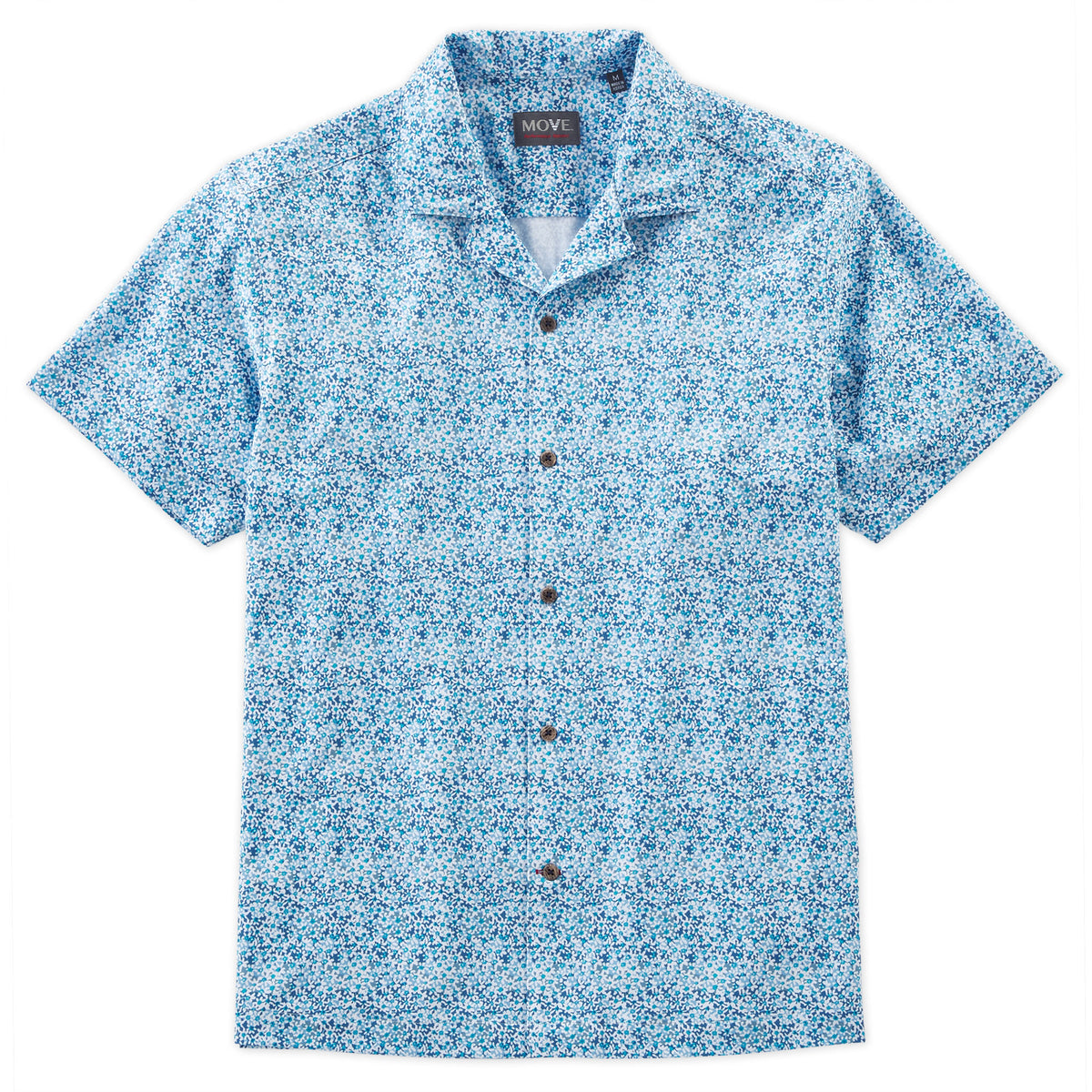 Opa Men&#39;s Long Sleeve Blue Print Shirt